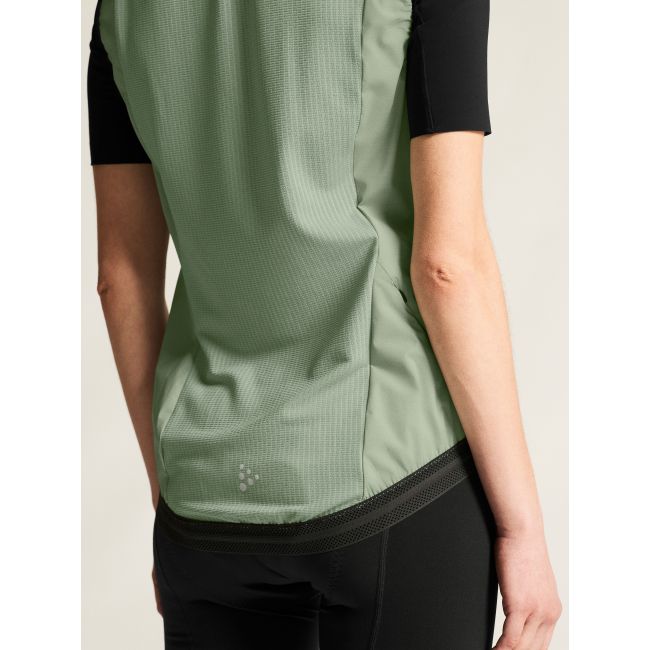 Craft Endur Light Wind Vest W – Vestă de vânt de ciclism ușoară - Verde