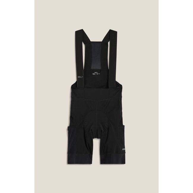 Craft Endur Cargo Bib Shorts C1 – Pantaloni scurți de ciclism cargo cu bretele, bazon C1 - Negru
