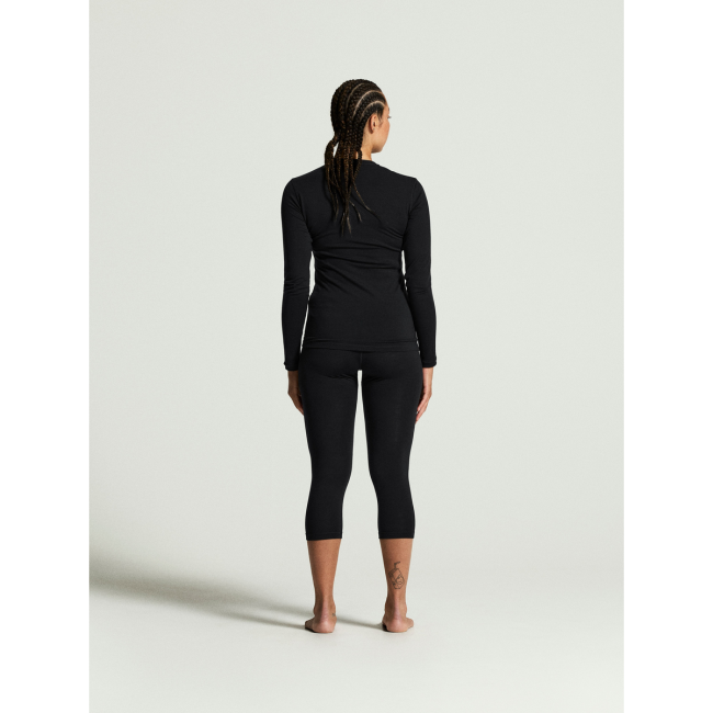 Craft Wool 95 Knickers W – Pantaloni 3/4 strat de bază din lână merinos 95% - Negru