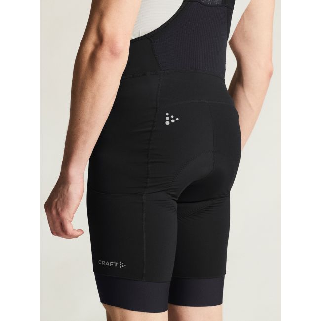 Craft Endur Cargo Bib Shorts C1 – Pantaloni scurți de ciclism cargo cu bretele, bazon C1 - Negru