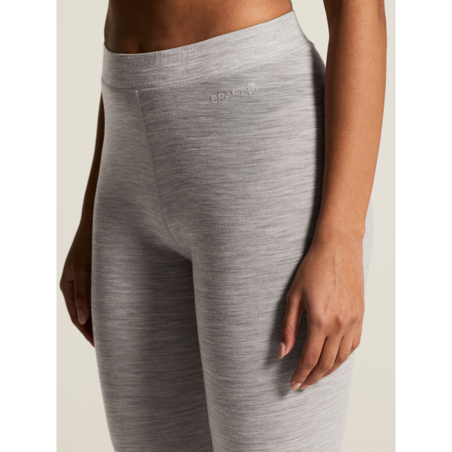 Craft Wool 95 Pants W – Pantaloni strat de bază din lână merinos 95% - Gri