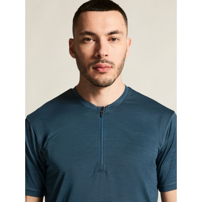 Craft Everyday HZ SS Jersey – Tricou de ciclism cu fermoar scurt - Albastru