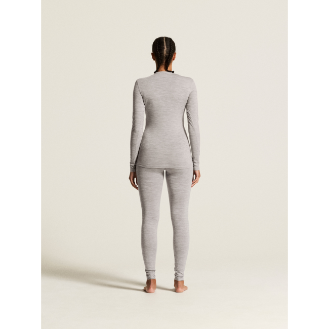 Craft Wool 95 Pants W – Pantaloni strat de bază din lână merinos 95% - Gri