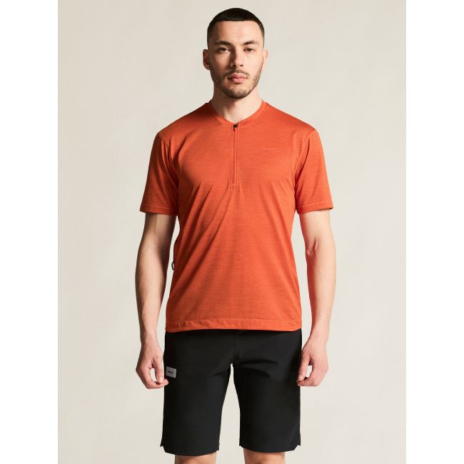 Craft Everyday HZ SS Jersey – Tricou de ciclism cu fermoar scurt - Roșu