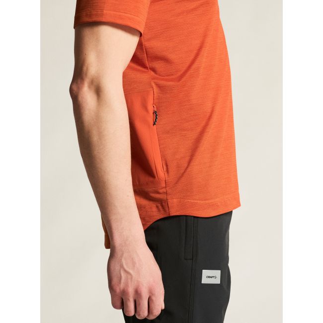 Craft Everyday HZ SS Jersey – Tricou de ciclism cu fermoar scurt - Roșu