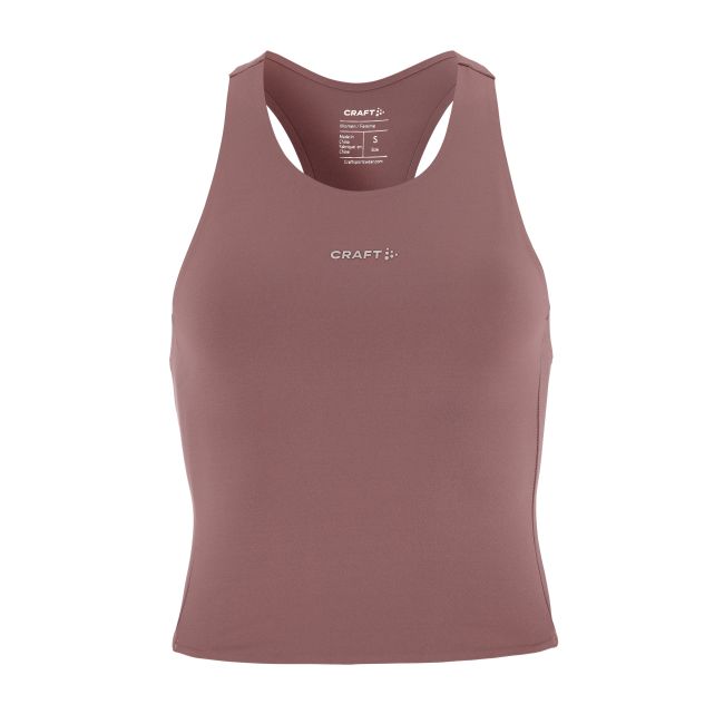 Craft Hypervent Cropped Pocket Singlet W – Top scurt de alergare cu buzunare - Mov