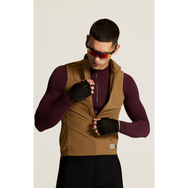 Craft Endur Light Wind Vest – Vestă de vânt de ciclism ușoară - Maro