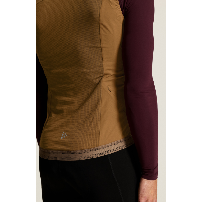 Craft Endur Light Wind Vest – Vestă de vânt de ciclism ușoară - Maro
