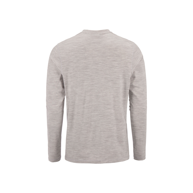 Craft Wool 95 LS CN – Bluză strat de bază din lână merinos 95% - Gri