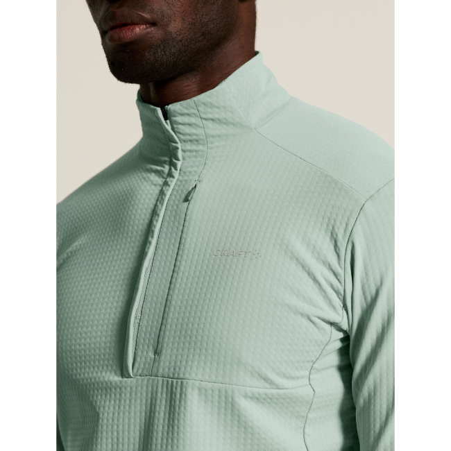 Craft Gain Thermal Midlayer 2 – Bluză termică cu fermoar scurt - Verde