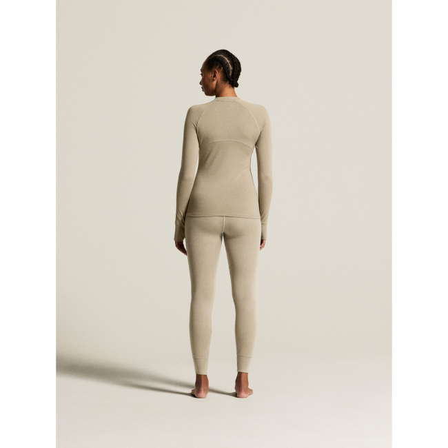 Craft Wool Comfort Pant W – Pantaloni strat de bază cu lână, dublu strat - Bej