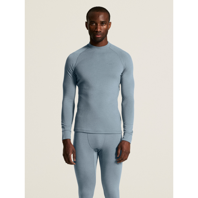 Craft Wool Comfort Rn LS – Bluză strat de bază cu lână, dublu strat - Gri