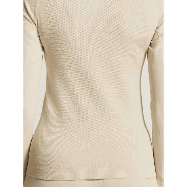 Craft Warm Comfort LS W – Bluză strat de bază caldă - Bej