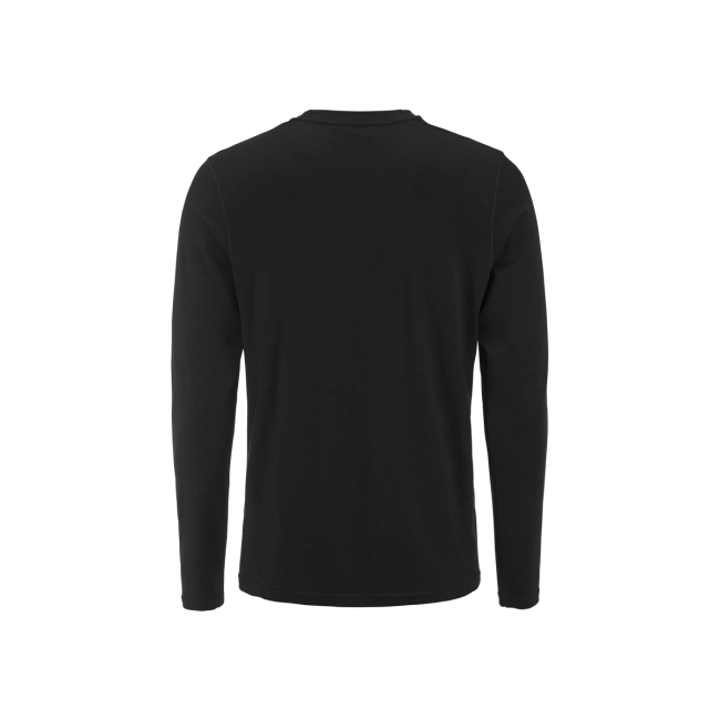 Craft Wool 95 LS CN – Bluză strat de bază din lână merinos 95% - Negru