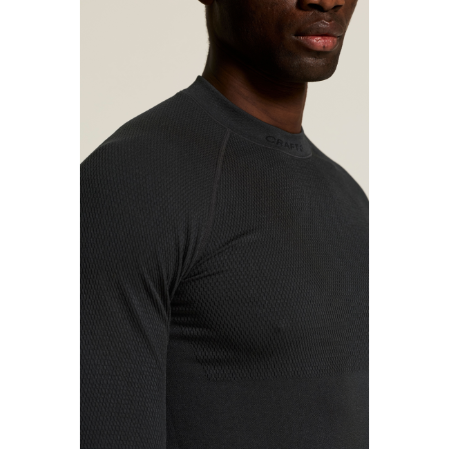 Craft Warm Comfort LS – Bluză strat de bază caldă - Negru