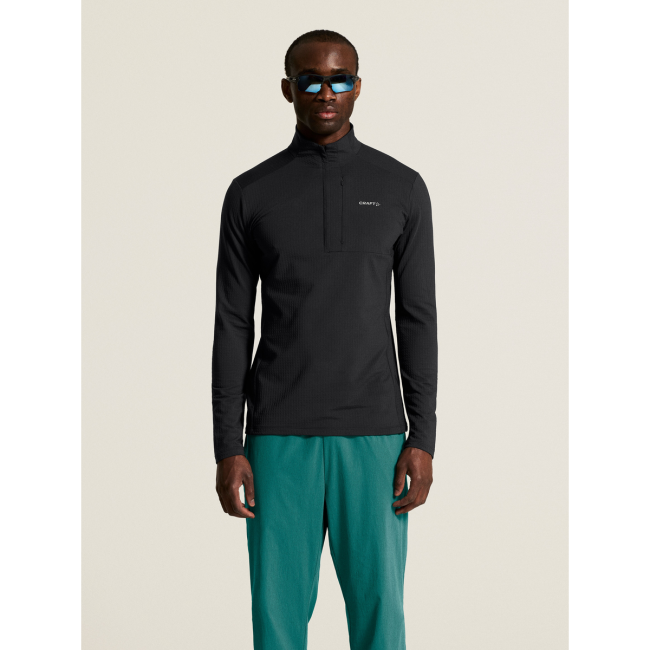 Craft Gain Thermal Midlayer 2 – Bluză termică cu fermoar scurt - Negru