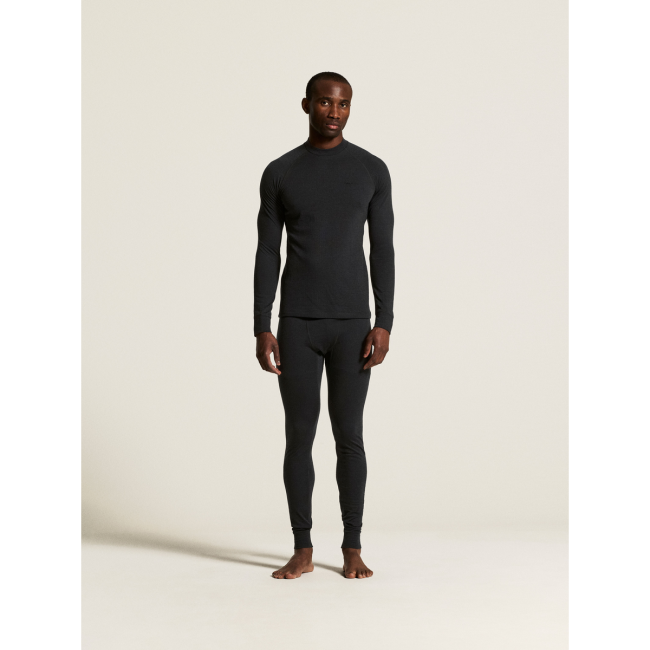 Craft Wool Comfort Pant – Pantaloni strat de bază cu lână, dublu strat - Negru
