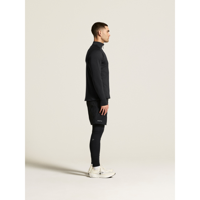 Craft Explore Power Fleece Half Zip – Bluză fleece elastică cu fermoar scurt - Negru