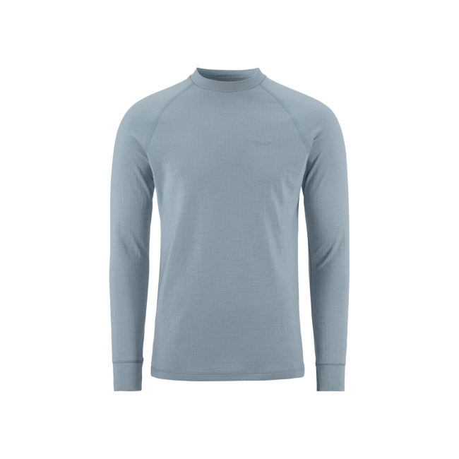 Craft Wool Comfort Rn LS – Bluză strat de bază cu lână, dublu strat - Gri