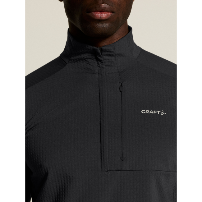 Craft Gain Thermal Midlayer 2 – Bluză termică cu fermoar scurt - Negru