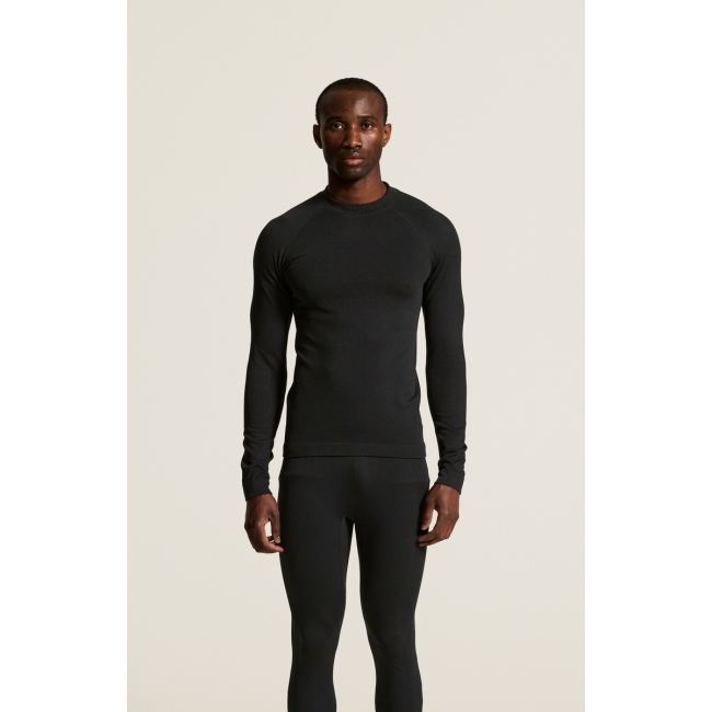Craft Warm Comfort LS – Bluză strat de bază caldă - Negru
