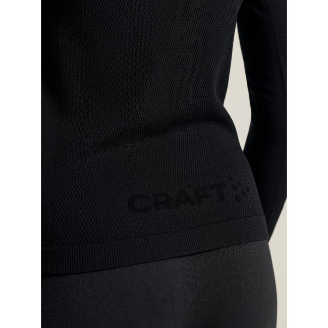 Craft Warm Comfort LS W – Bluză strat de bază caldă - Negru