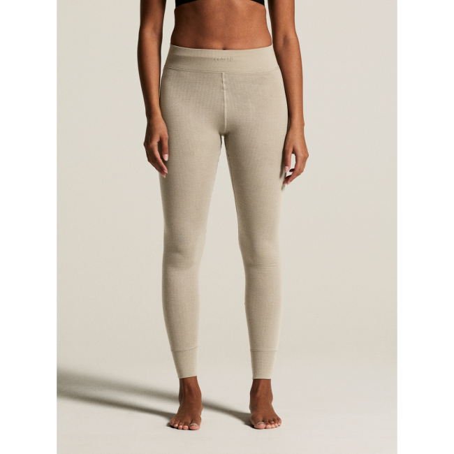 Craft Wool Comfort Pant W – Pantaloni strat de bază cu lână, dublu strat - Bej
