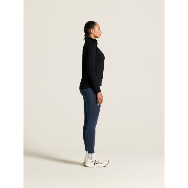Craft Gain Thermal Funnelneck W – Bluză termică cu guler înalt - Negru