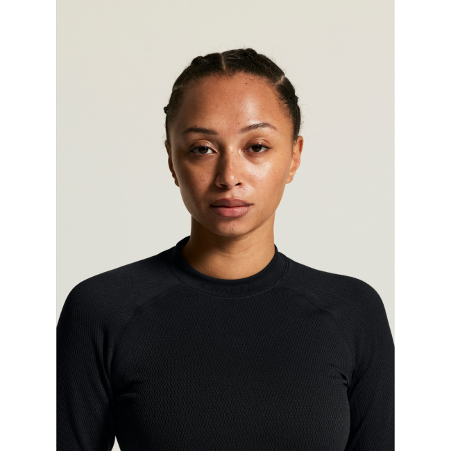 Craft Warm Comfort LS W – Bluză strat de bază caldă - Negru