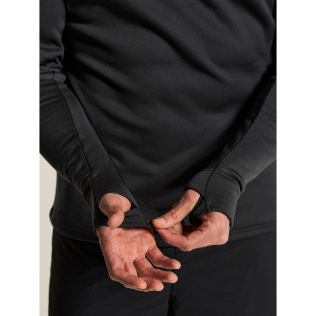 Craft Explore Power Fleece Half Zip – Bluză fleece elastică cu fermoar scurt - Negru