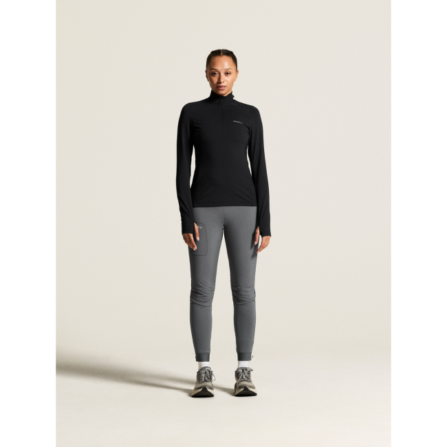 Craft Gain Thermal Midlayer 2 W – Bluză termică cu fermoar scurt - Negru