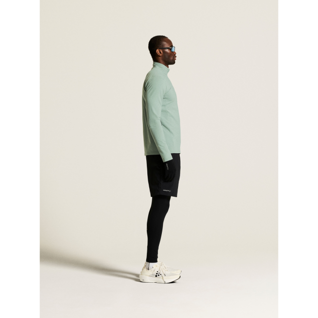 Craft Gain Thermal Midlayer 2 – Bluză termică cu fermoar scurt - Verde