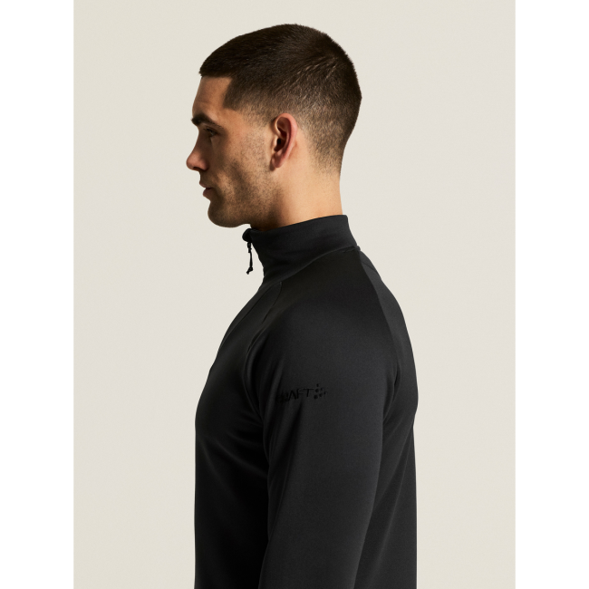 Craft Explore Power Fleece Half Zip – Bluză fleece elastică cu fermoar scurt - Negru