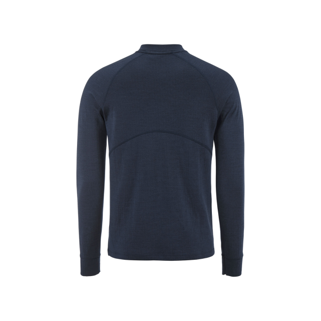 Craft Wool Comfort Rn LS – Bluză strat de bază cu lână, dublu strat - Albastru
