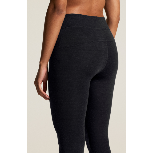 Craft Wool Comfort Pant W – Pantaloni strat de bază cu lână, dublu strat - Negru