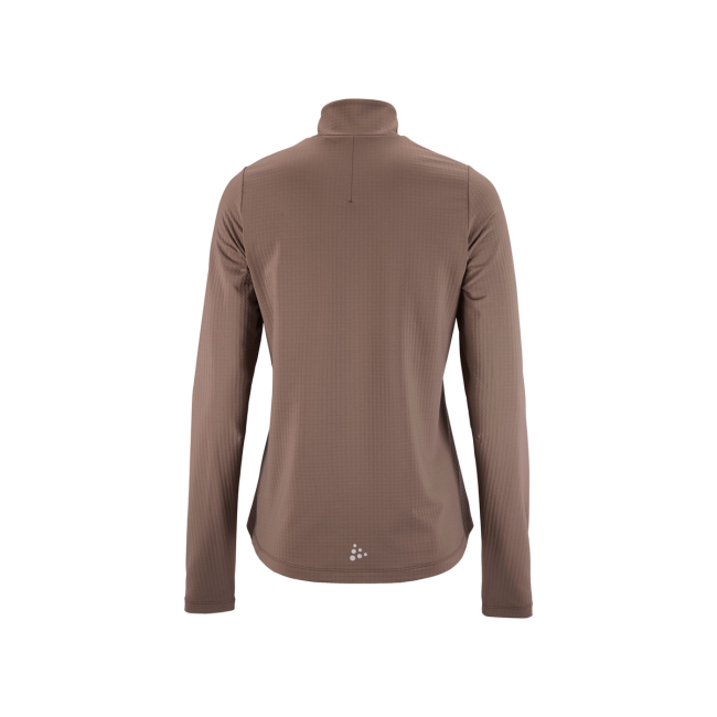 Craft Gain Thermal Midlayer 2 W – Bluză termică cu fermoar scurt - Maro