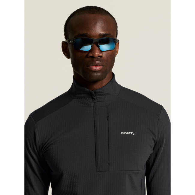 Craft Gain Thermal Midlayer 2 – Bluză termică cu fermoar scurt - Negru