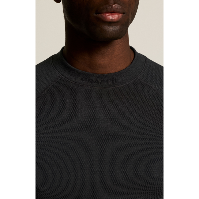Craft Warm Comfort LS – Bluză strat de bază caldă - Negru