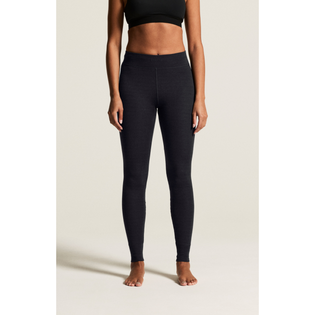Craft Wool Comfort Pant W – Pantaloni strat de bază cu lână, dublu strat - Negru