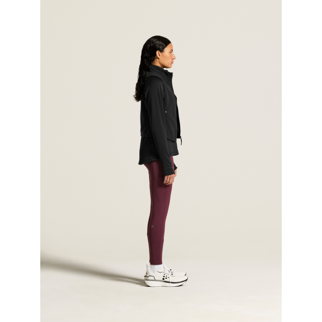 Craft Explore Power Fleece Half Zip W – Bluză fleece elastică cu fermoar scurt - Negru