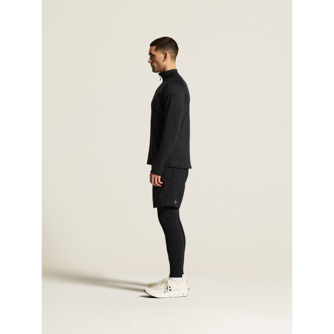 Craft Explore Power Fleece Half Zip – Bluză fleece elastică cu fermoar scurt - Negru