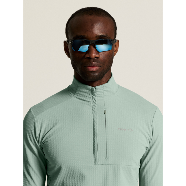 Craft Gain Thermal Midlayer 2 – Bluză termică cu fermoar scurt - Verde