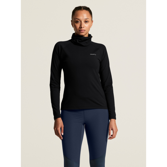 Craft Gain Thermal Funnelneck W – Bluză termică cu guler înalt - Negru