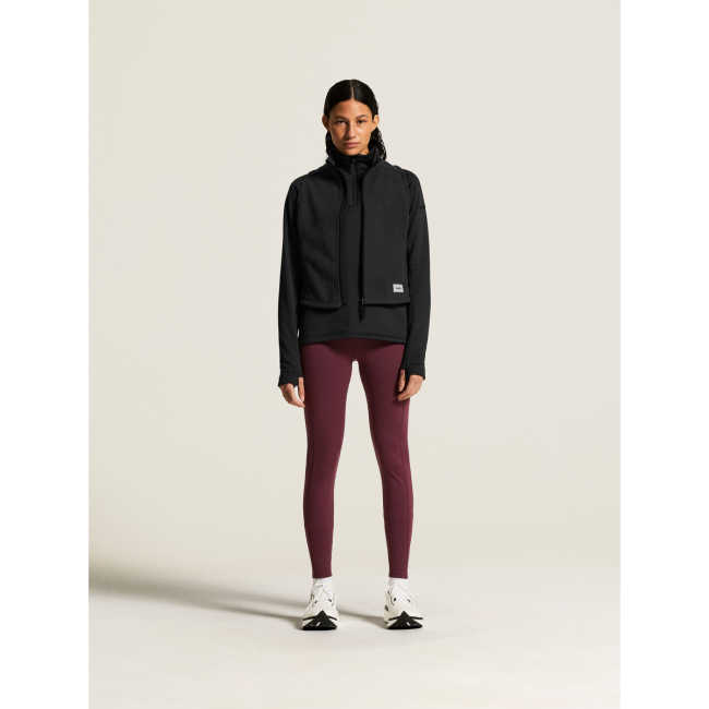 Craft Explore Power Fleece Half Zip W – Bluză fleece elastică cu fermoar scurt - Negru