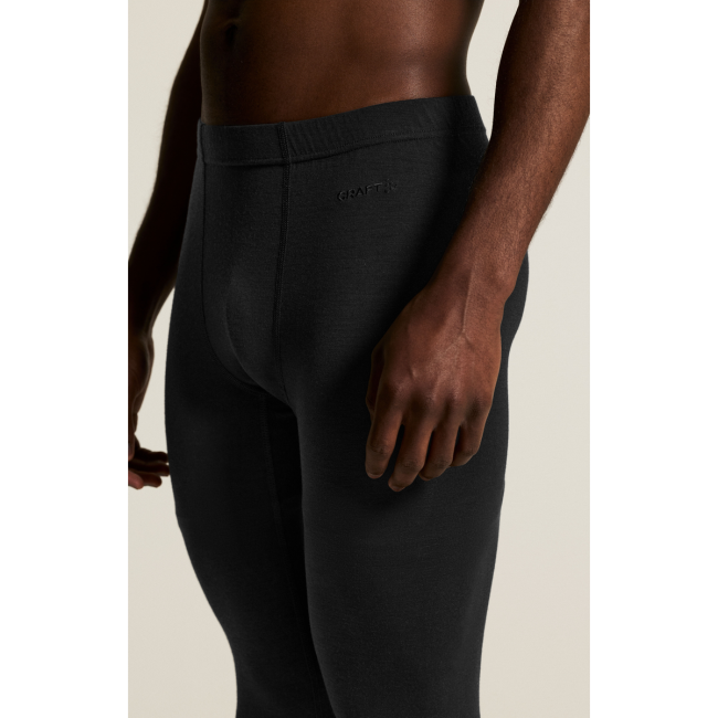 Craft Wool 95 Pants – Pantaloni strat de bază din lână merinos 95% - Negru