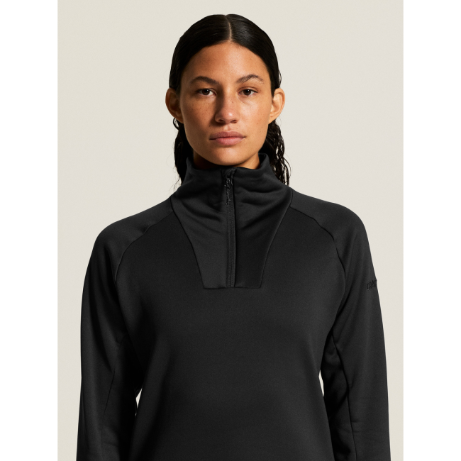 Craft Explore Power Fleece Half Zip W – Bluză fleece elastică cu fermoar scurt - Negru