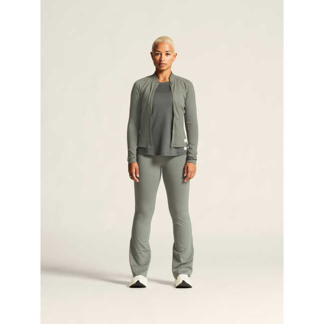 Craft Collective Zip Sweater W – Bluză de antrenament cu fermoar întreg - Verde