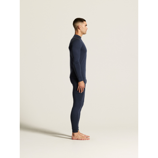 Craft Wool Comfort Rn LS – Bluză strat de bază cu lână, dublu strat - Albastru