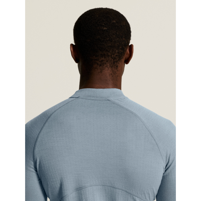 Craft Wool Comfort Rn LS – Bluză strat de bază cu lână, dublu strat - Gri