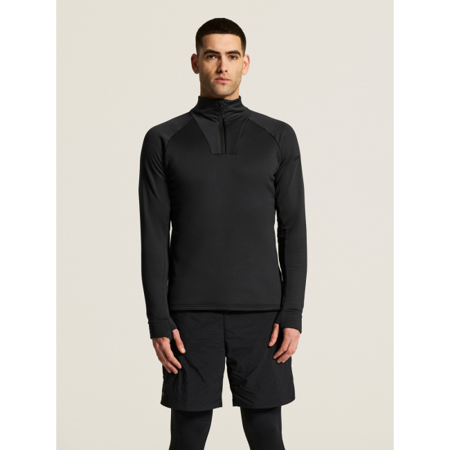 Craft Explore Power Fleece Half Zip – Bluză fleece elastică cu fermoar scurt - Negru